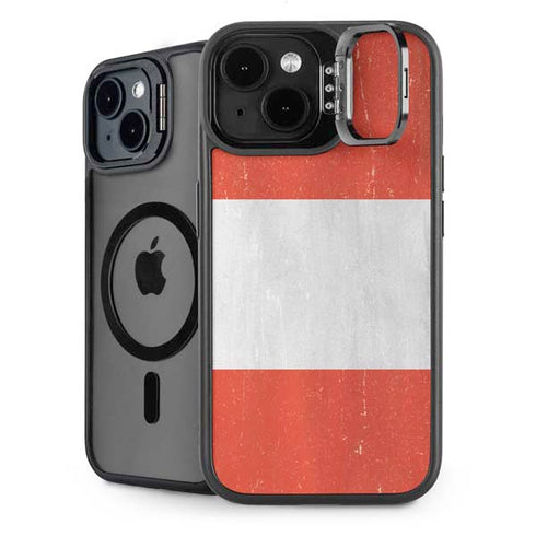 Peru Flag Distressed iPhone 14 Plus Kickstand Case